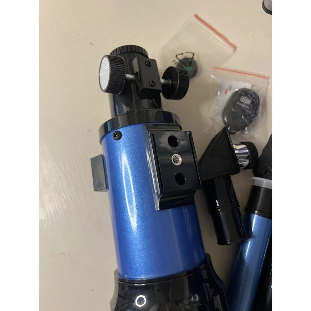 ESAKO Astronomical Refractor Telescope 70mm Aperture 400mm AZ Mount Blue Exc‎